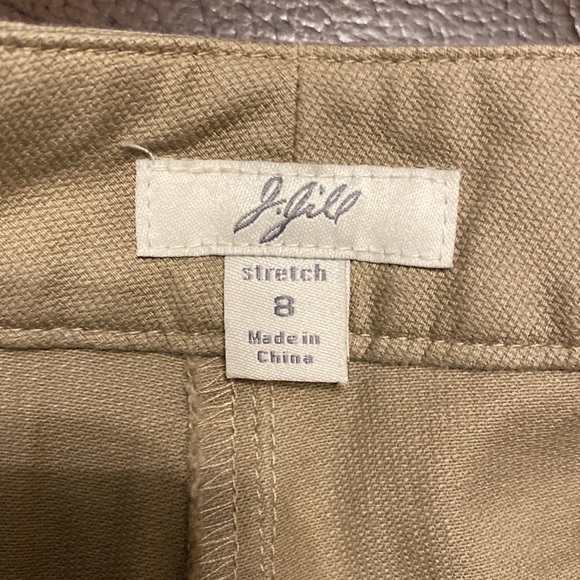 J Jill stretch straight leg tan casual pants size 8 - Picture 5 of 9